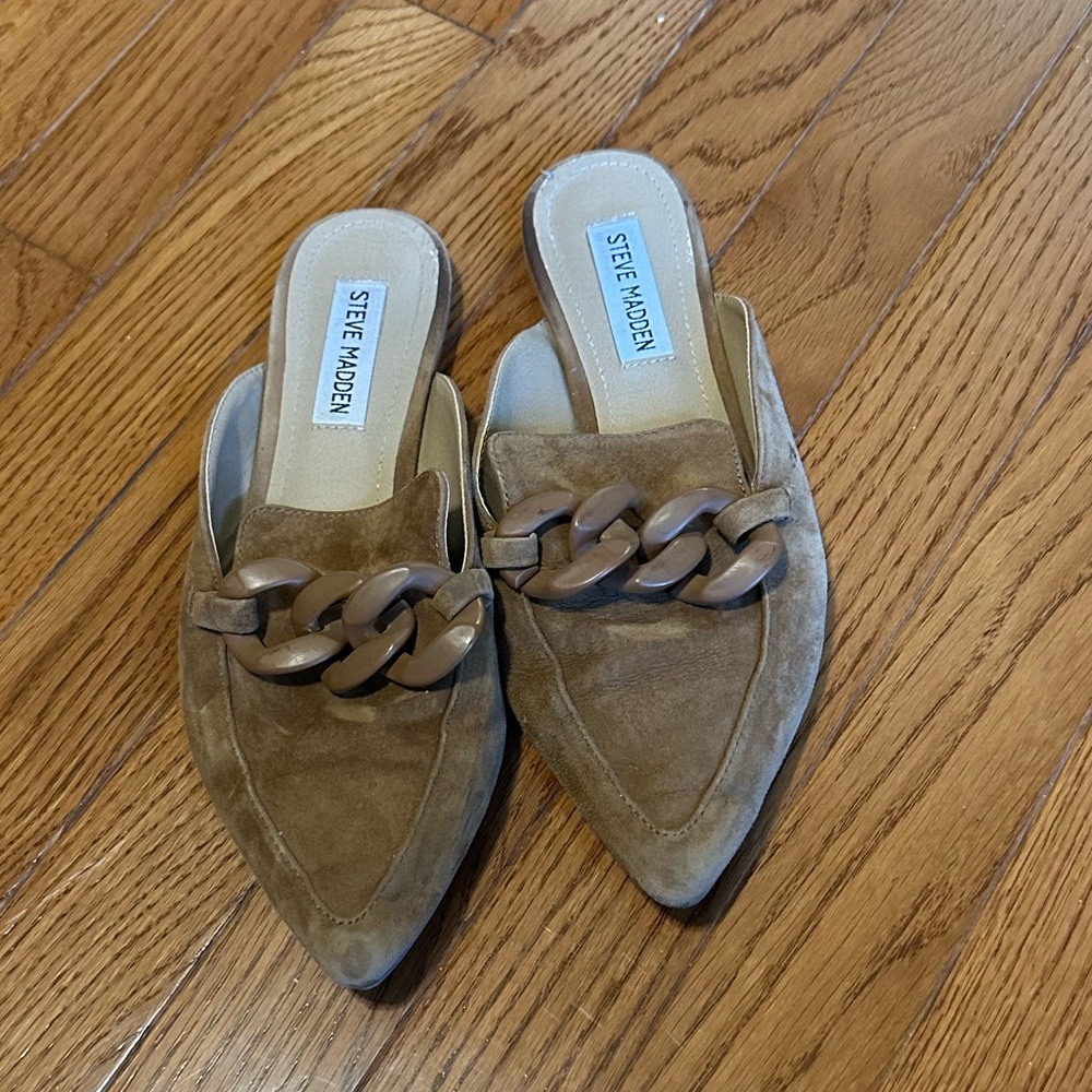 Steve Madden brown mules